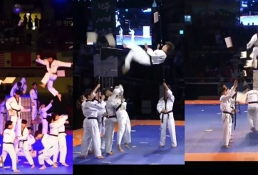 VIDEO: Hơn 1 triệu lượt xem màn biểu diễn của các võ sĩ Taekwondo Hàn Quốc
