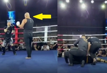 VIDEO: Võ sĩ ngông cuồng khiêu chiến 'Đệ nhất Thiếu Lâm' và cái kết