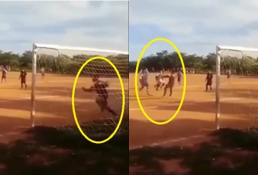 VIDEO: Thủ môn 'no đòn' vì cản phá penalty thành công