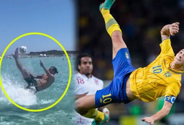 VIDEO: Gần 10 triệu lượt xem Ibrahimovic tái hiện siêu phẩm 'Ngả bàn đèn'