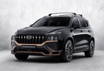 Hyundai SantaFe hầm hố với gói độ N Performance sang chảnh