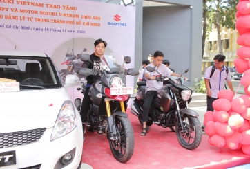 Suzuki trao tặng ô tô và mô tô cho các trường ĐH, CĐ