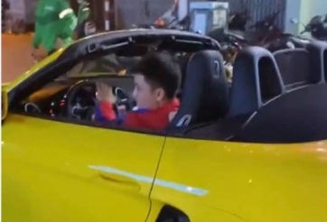 Xôn xao anh shipper lái siêu xe Porsche đi giao hàng