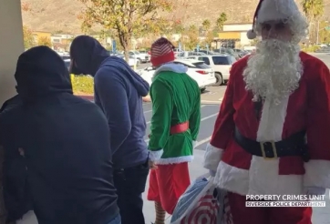 Mặc đồ ông già Noel, cảnh sát bắt sống tên trộm ô tô