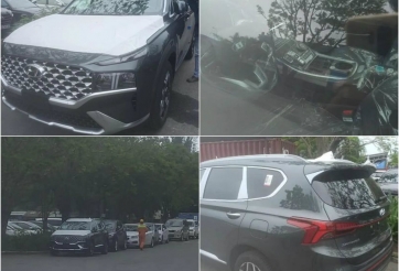 Hyundai SantaFe 2021 tiếp tục lộ diện tại Việt Nam, cận kề ngày ra mắt?