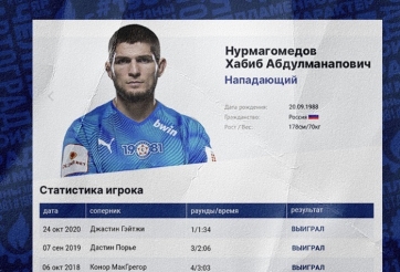 Câu lạc bộ bóng đá đề nghị ký hợp đồng với Khabib