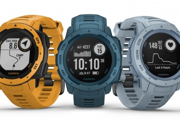 Đồng hồ chuẩn quân sự Mỹ Garmin Instinct bổ sung màu mới