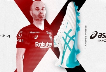 Iniesta kết hợp cùng Asics giới thiệu giày đá bóng cực sang
