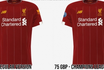 Liverpool bán áo kỷ niệm Champions League giá hơn 2,5 triệu đồng