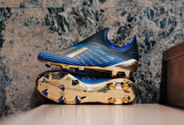 Cận cảnh giày đinh X 19+ 'Inner Game' dát vàng từ Adidas