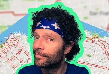 Chàng trai chạy bộ để biến đường phố thành hình vẽ gây sốt mạng xã hội