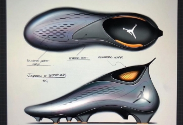 Lộ bản vẽ giày bóng đá mang thương hiệu bóng rổ triệu đô của Sterling