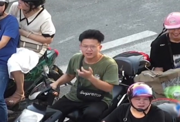 VIDEO: Cảnh sát giao thông dùng Flycam nhắc người vi phạm từ trên trời