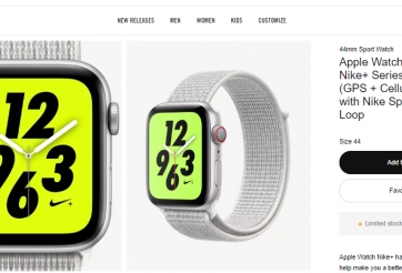 Apple Watch 4 phiên bản thể thao Nike+ giảm giá tới 100 USD
