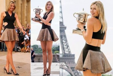 Búp bê Nga diện váy ngắn khoe chân dài trong buổi tập Gym