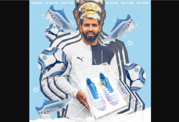 Puma vinh danh 12 Hat-trick của Aguero với giày độc