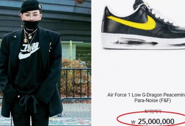 Giày hoa cúc của G-Dragon được rao bán gần 500 triệu