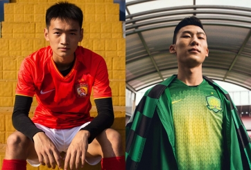Nike tung 4 áo đấu mới cho các đội Super League Trung Quốc