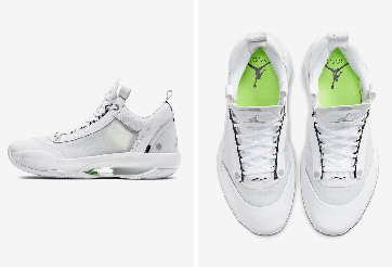Air Jordan 34 Low ra mắt màu trắng bạch kim