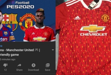 Kênh Youtube của Barca vô tình để lộ áo đấu 2020/21 của MU