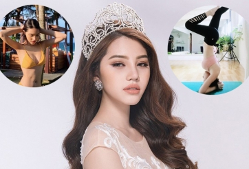 Hoa hậu người Việt tại Úc tập Yoga để có eo 'siêu nhỏ'