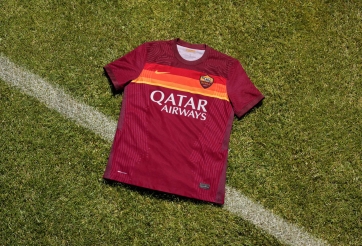 Nike ra mắt áo đấu AS Roma vinh danh sọc vàng - đỏ