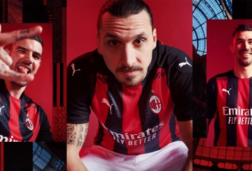Áo đấu sân nhà 20/21 của AC Milan thiết kế lạ mắt 