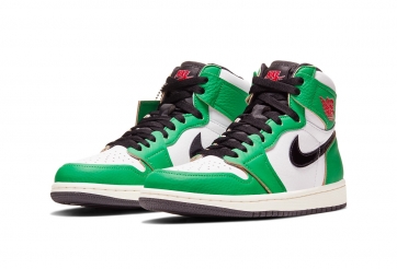 Hình ảnh chính thức của Air Jordan 1 'Lucky Green'
