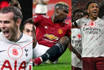 Ý nghĩa bông hoa đỏ trên áo các đội Ngoại Hạng Anh tháng 11