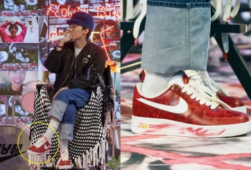 G-Dragon gây sốt khi có thêm một mẫu 'giày hoa cúc' đặc biệt