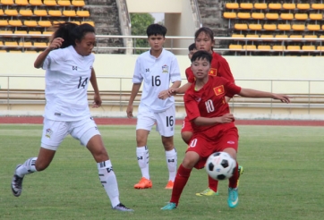 Hủy diệt U16 Lebanon, U16 nữ Việt Nam vươn lên ngôi đầu bảng
