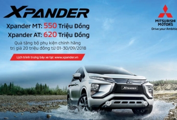 Giá xe Mitsubishi Xpander 2018: chốt ở mức 620 triệu đồng