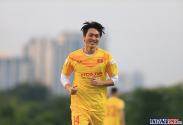 Không Công Phượng trong ngày đầu tiên tập trung ĐTQG