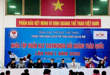 Khai giảng khóa tập huấn chuyên môn cho HLV Taekwondo nội dung đối kháng