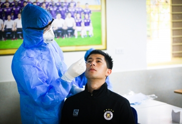 Cầu thủ của Hà Nội FC có kết quả âm tính với Covid-19