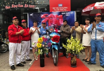 8,632 khách hàng Honda trúng xe máy chương trình tri ân Tết Kỷ Hợi 2019