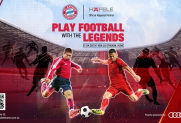 Chân sút huyền thoại của FC Bayern đến Việt Nam, so tài cùng Nguyễn Anh Đức