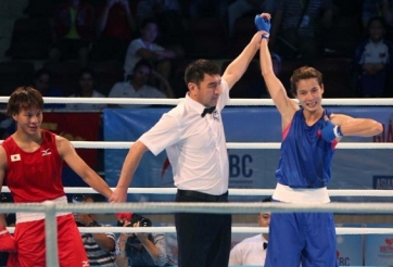 Giải Boxing châu Á: Lê Thị Bằng 'vùi dập' võ sĩ Trung Quốc
