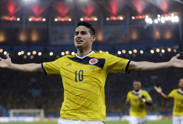 James Rodriguez dẫn đầu tuyển Colombia tham dự World Cup