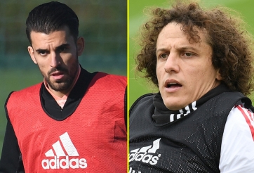David Luiz đánh vỡ mũi Ceballos trong buổi tập của Arsenal