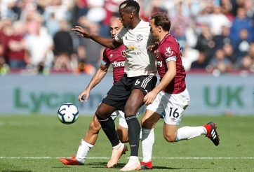 Pogba rệu rã, MU thất bại toàn diện trước West Ham