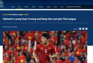 AFC: Xuân Trường là sự bổ sung để Buriram chinh phục Champions League