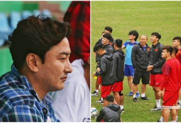 U23 Việt Nam đón tiếp một nhân vật đặc biệt đến thăm trong buổi tập