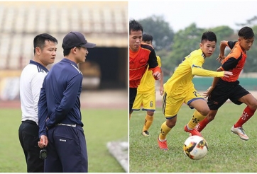 Văn Quyến góp công lớn giúp đội trẻ SLNA vượt qua VL U15 QG