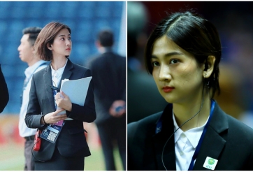 Vẻ đẹp khó cưỡng của điều phối viên Thái Lan tại King's Cup