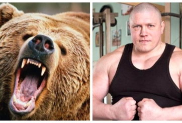 VIDEO: Võ sĩ MMA đánh nhau với gấu khổng lồ