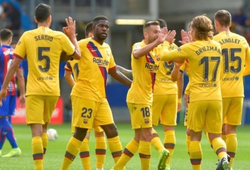 Tam tấu hòa nhịp, Barca lên đầu bảng La Liga