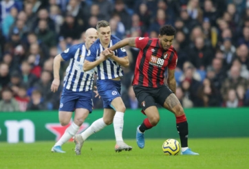 Brighton thoát khỏi sự bám đuổi của Bournemouth