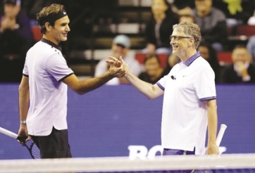 Tỷ phú Bill Gates làm đồng đội của Federer để đối đầu Nadal
