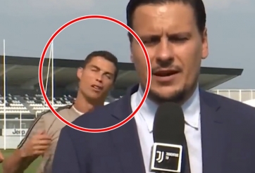 VIDEO: Ronaldo làm 'diễn viên hài' khiến CĐV không thể nhịn cười